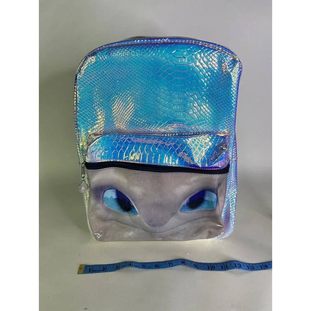 How to Train Your Dragon Hidden World Light Fury Iridescent Bookbag Backpack Bag